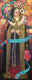 Original art for sale at UGallery.com | La Monja Coronada by Darlene McElroy | $3,100 | mixed media artwork | 40' h x 16' w | thumbnail 3