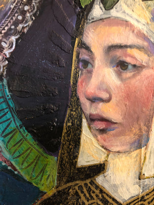 La Monja Coronada by Darlene McElroy |  Side View of Artwork 