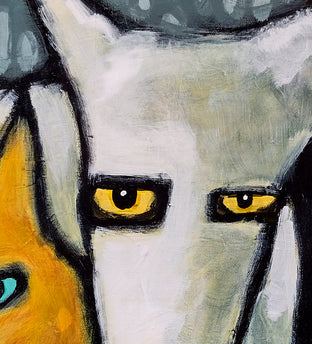 Two Dogs by Lee Smith |   Closeup View of Artwork 