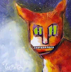 mixed media artwork by Lee Smith titled Simba