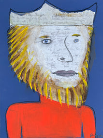 mixed media artwork by Libby Ramage titled Prince Percent