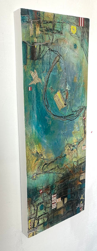 Up by Linda Shaffer |  Side View of Artwork 