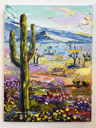 Desert Bloom by Lisa Elley |  Side View of Artwork 