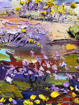 Desert Bloom by Lisa Elley |   Closeup View of Artwork 