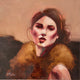 Original art for sale at UGallery.com | Chatelaine by Malia Pettit | $275 | oil painting | 12' h x 12' w | thumbnail 1