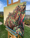 Original art for sale at UGallery.com | Points by Marie-Eve Champagne | $975 | acrylic painting | 24' h x 30' w | thumbnail 2