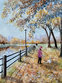 watercolor painting by Maurice Dionne titled Spot