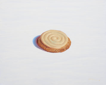 oil painting by McGarren Flack titled Frosted Snickerdoodle Cookie