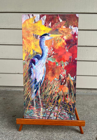 Heron in the Fall by Melissa Gannon |  Context View of Artwork 