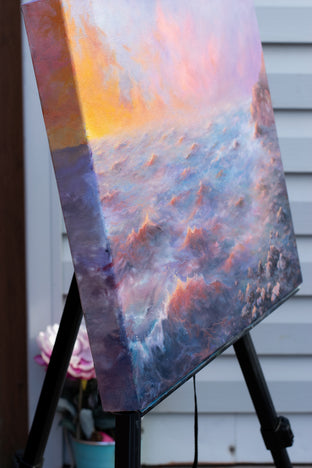 Water on Mars by Mitch Davis-Mann |  Side View of Artwork 