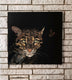 Original art for sale at UGallery.com | Clouded Leopard by Jan Fontecchio Perley | $1,350 | oil painting | 24' h x 24' w | thumbnail 3