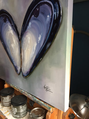 Blue Mussel by Kristine Kainer |  Side View of Artwork 