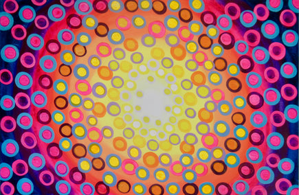 acrylic painting by Natasha Tayles titled Kaleidoscope 3