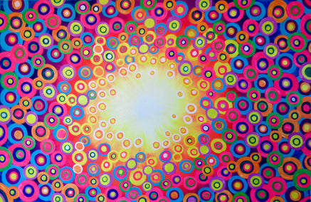 acrylic painting by Natasha Tayles titled Kaleidoscope 6