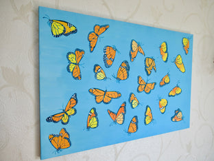 Monarch Butterflies 2 by Natasha Tayles |  Side View of Artwork 