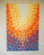 Original art for sale at UGallery.com | Orange and Blue 7 by Natasha Tayles | $800 | acrylic painting | 36' h x 24' w | thumbnail 3