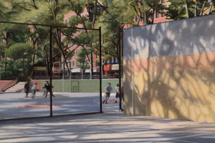 Handball Court by Nick Savides |   Closeup View of Artwork 