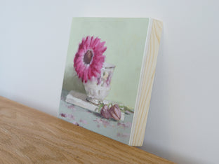 Daisy Still Life by Nicole Lamothe |  Side View of Artwork 