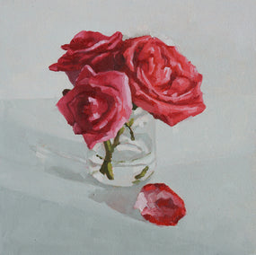 oil painting by Nicole Lamothe titled February Roses