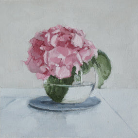 oil painting by Nicole Lamothe titled Hydrangea in Bloom