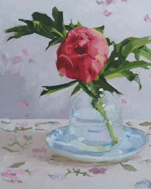 Peony I by Nicole Lamothe |   Closeup View of Artwork 