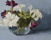 Original art for sale at UGallery.com | Spring Petunias II by Nicole Lamothe | $500 | oil painting | 10' h x 10' w | thumbnail 4