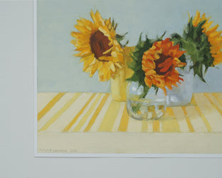 Sunflowers in Sunlight by Nicole Lamothe |  Side View of Artwork 