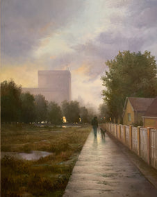 oil painting by Nikolay Rizhankov titled After Rain