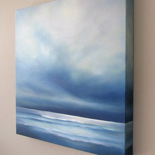 Ocean Blue by Nancy Hughes Miller |  Side View of Artwork 