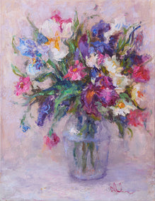 oil painting by Oksana Johnson titled Spring Bouquet