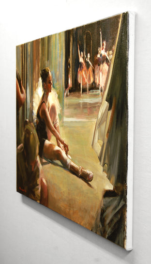 Preparations Backstage by Onelio Marrero |  Side View of Artwork 