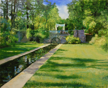 oil painting by Onelio Marrero titled The Lower Grounds at Skylands