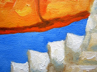 Orange Awning by Mitchell Freifeld |  Context View of Artwork 