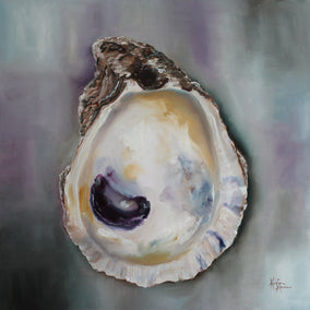 oil painting by Kristine Kainer titled Bay Oyster Shell