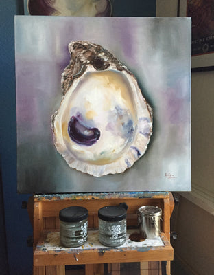 Bay Oyster Shell by Kristine Kainer |  Context View of Artwork 