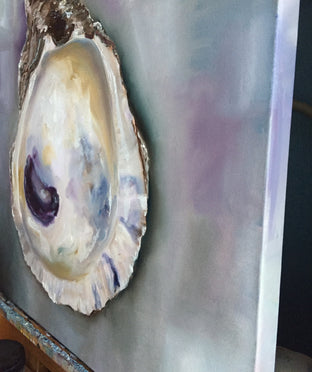 Bay Oyster Shell by Kristine Kainer |  Side View of Artwork 
