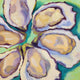 Original art for sale at UGallery.com | Six Oysters by Pat Doherty | $450 | oil painting | 8' h x 8' w | thumbnail 1