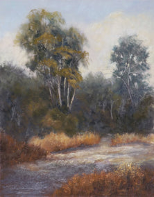 pastel artwork by Patricia Prendergast titled The Path through the Eucalyptus