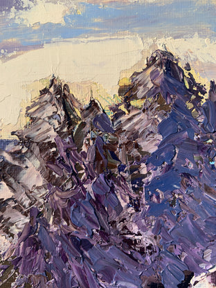 Lavender Lake by Paula Martino |   Closeup View of Artwork 