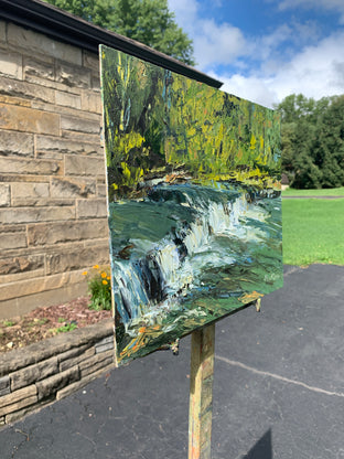 Rapids by Paula Martino |  Side View of Artwork 