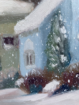 Soft Snow by Paula Martino |   Closeup View of Artwork 