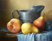 Original art for sale at UGallery.com | Pears by Nikolay Rizhankov | $875 | oil painting | 11' h x 14' w | thumbnail 1