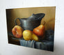 Original art for sale at UGallery.com | Pears by Nikolay Rizhankov | $875 | oil painting | 11' h x 14' w | thumbnail 2