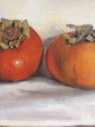 Persimmons by Jesse Aldana |   Closeup View of Artwork 