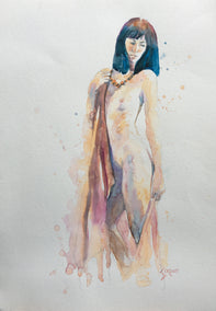 watercolor painting by Patrick Soper titled Sable