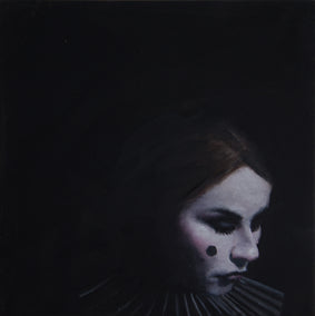 oil painting by John Kelly titled Pierrot Study #3