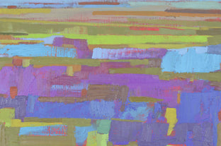 The Pink Fields and the Horizon by Srinivas Kathoju |  Side View of Artwork 