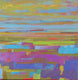 Original art for sale at UGallery.com | The Pink Fields and the Horizon by Srinivas Kathoju | $425 | oil painting | 12' h x 12' w | thumbnail 1