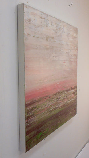 Pink Dusk by Lisa Carney |  Side View of Artwork 