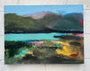 Original art for sale at UGallery.com | Lake Swim at Lunch by Rebecca Klementovich | $1,100 | acrylic painting | 18' h x 24' w | thumbnail 3